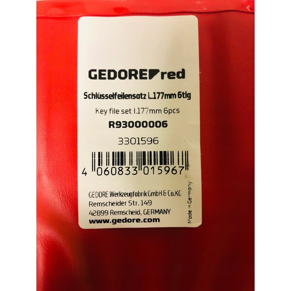 Gedore GEDORE red Key File Set 6-pieces