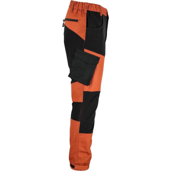 Lahti Pro SPODNIE Z ELEMENTAMI STRETCH CEGLASTO-CZARNE, "XL", CE,LAHTI