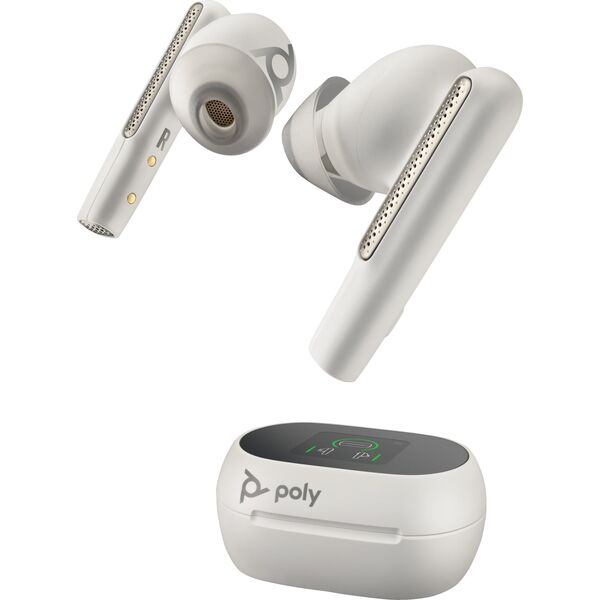 Poly - Koffer mit Ladefunktion - Touchscreen - weiss