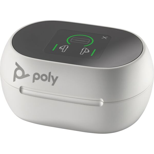 Poly - Koffer mit Ladefunktion - Touchscreen - weiss