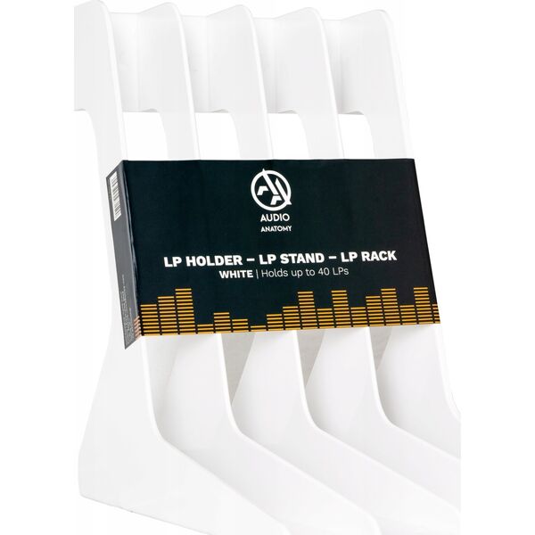 Vinyl record stand white