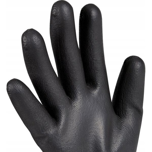 OX-ON handske Black Flex - Finger Coated, str. 9