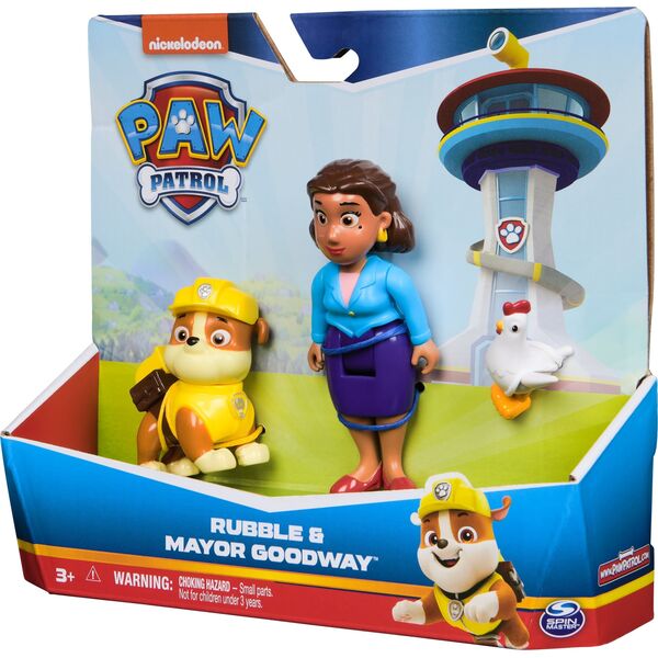 Figurka Spin Master Zestaw figurek Psi Patrol Rubble i burmistrz Goodway