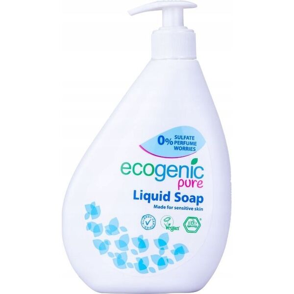 ECOGENIC Ecogenic Pure, Mydło do rąk w płynie z pompką, bezzapachowe, 500 ml