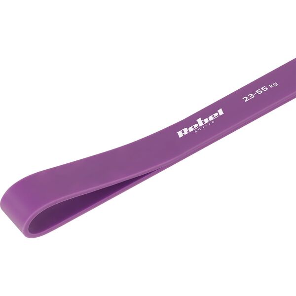 Rebel Guma do ćwiczeń lateksowa - Power Band PL-4, fioletowa 20-45 kg  REBEL ACTIVE