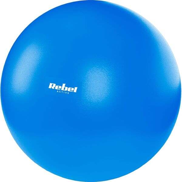 Rebel Mini piłka gimnastyczna do pilates rehabilitacyjna 25cm z pompką ręczną, kolor niebieski , REBEL ACTIVE