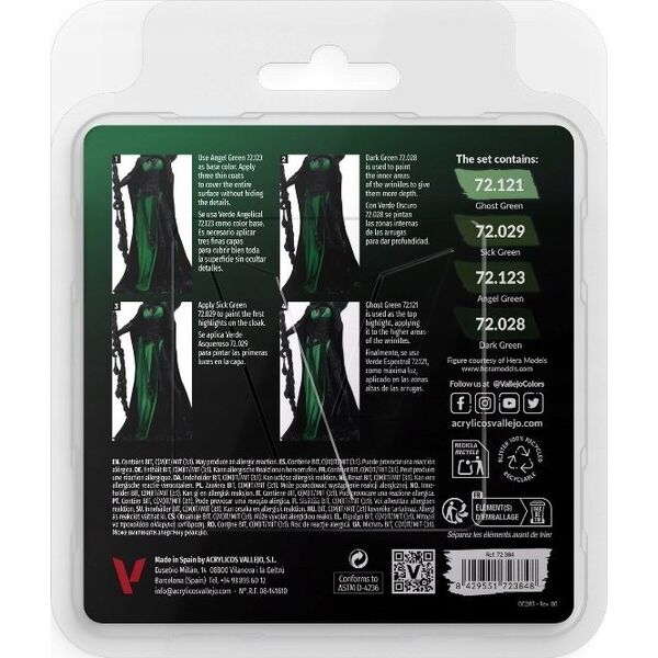 Vallejo Vallejo: 72.384 - Game Color - Green Color Set 4 x (18 ml)