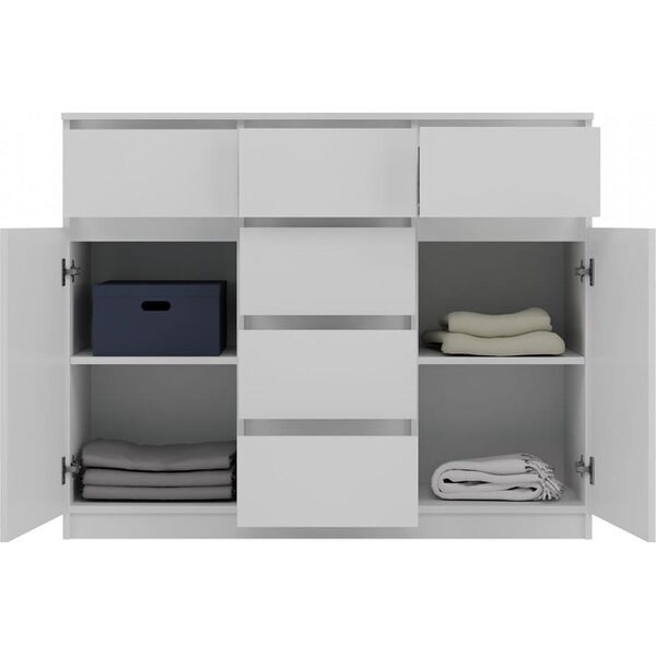 Topeshop Komoda Malwa 2D6S BIAŁY