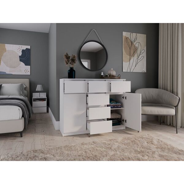Topeshop Komoda Malwa 2D6S BIAŁY