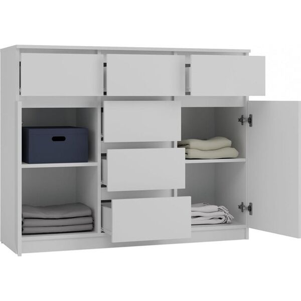 Topeshop Komoda Malwa 2D6S BIAŁY