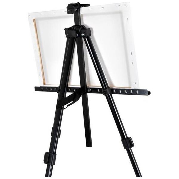 Elpio evalet de pictor pliabil cu geant, reglabil pe nlime, metal, negru