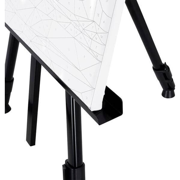 Elpio evalet de pictor pliabil cu geant, reglabil pe nlime, metal, negru