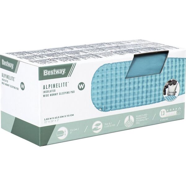 Bestway Bestway materac karimata pod śpiwór AlpineLite 183 x 63,5 x 7,5cm 69613