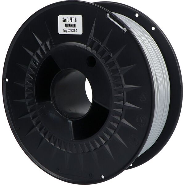 Drukarka 3D Print-me Filament Print-Me Swift PETG 1,75mm 1kg - Aluminium}