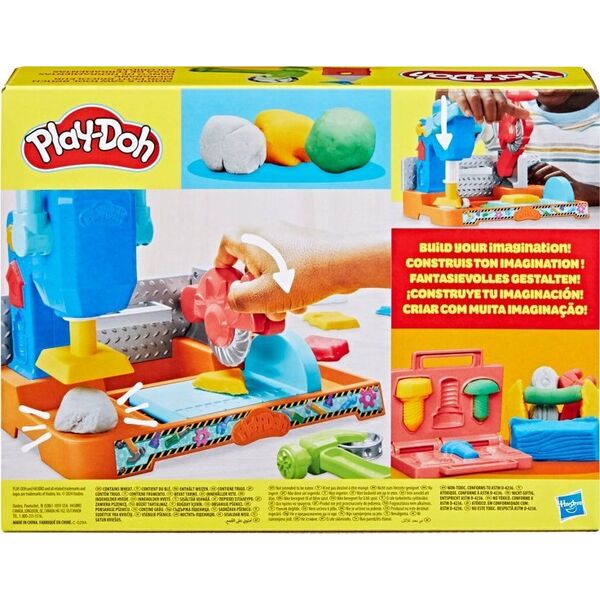 Play-Doh PLAY-DOH playset Stamp n saw tool bench