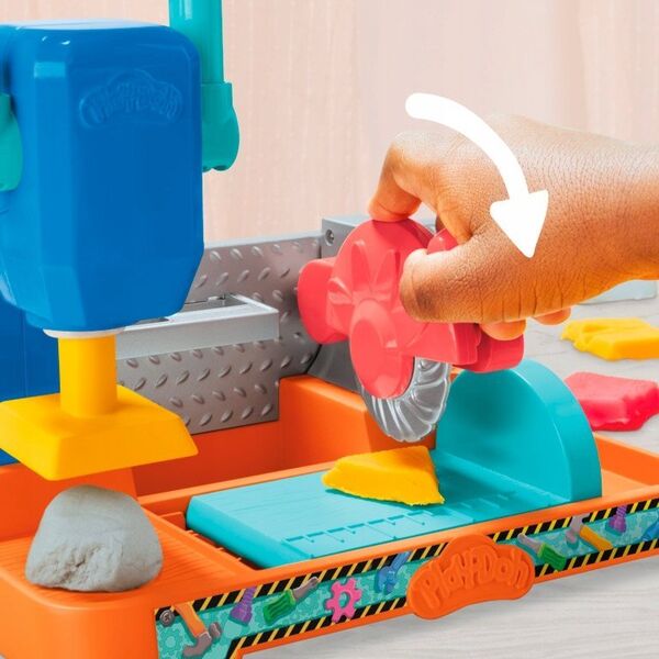 Play-Doh PLAY-DOH playset Stamp n saw tool bench