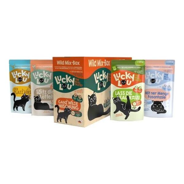 Lucky Lou Lucky Lou Karma Dla Kota Wild Mix-Box Saszetki 12x125g