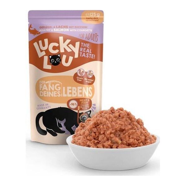 Catz Finefood Lucky Lou Karma Dla Kota Drób Łosoś Saszetka 125g