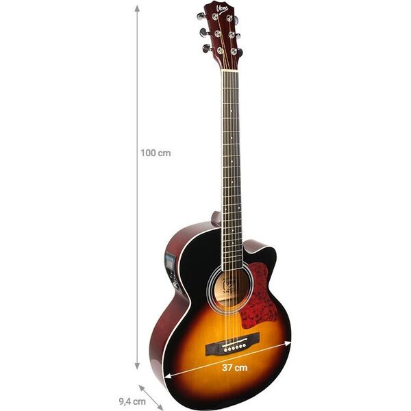 V-Tone V-TONE EAG SET SB gitara elektroakustyczna + wzmacniacz gitarowy zestaw SUNBURST