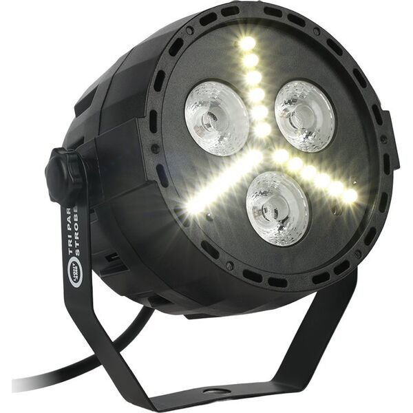 LIGHT4ME REFLEKTOR PAR STROBOSKOP OŚWIETLENIE IMPREZOWE DISCO EFEKT ŚWIETLNY LED RGB
