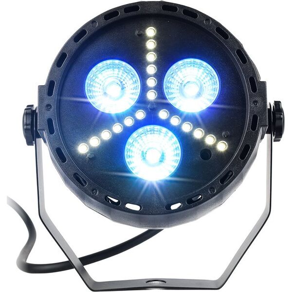 LIGHT4ME REFLEKTOR PAR STROBOSKOP OŚWIETLENIE IMPREZOWE DISCO EFEKT ŚWIETLNY LED RGB