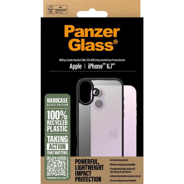 PanzerGlass PanzerGlass HardCase Black iPhone '24 6.7"
