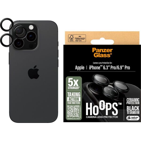 PanzerGlass PanzerGlass Hoops Ceramic Lens Protector iPhone '24 6.1"  6.7"