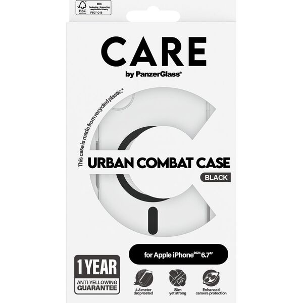 PanzerGlass CARE Case Flagship Black MagSAFE  iPhone 24 6.7"
