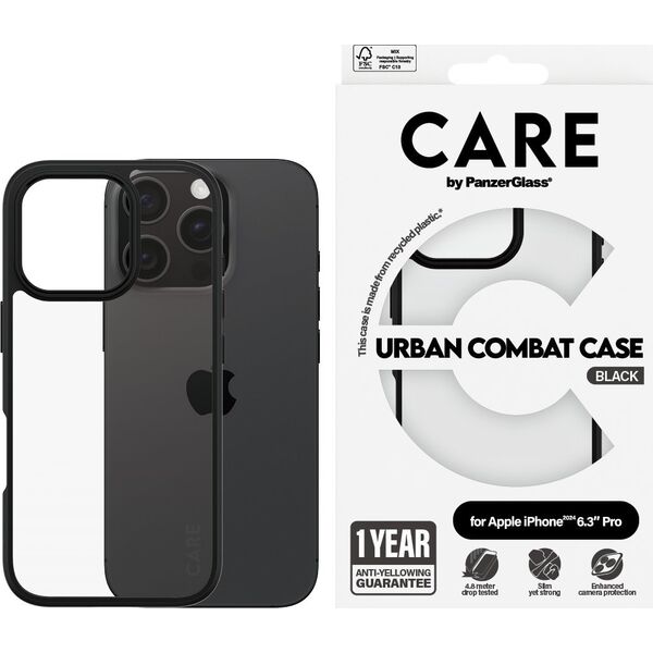 PanzerGlass CARE Case Flagship Urban Combat iPhone '24 6.3" Pro