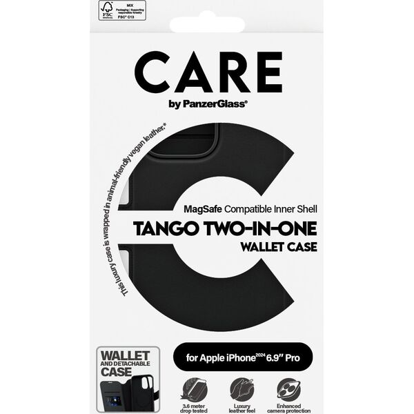 PanzerGlass CARE Case Feature Tango 2-in-1 Wallet Case iPhone 24 6.9" Pro