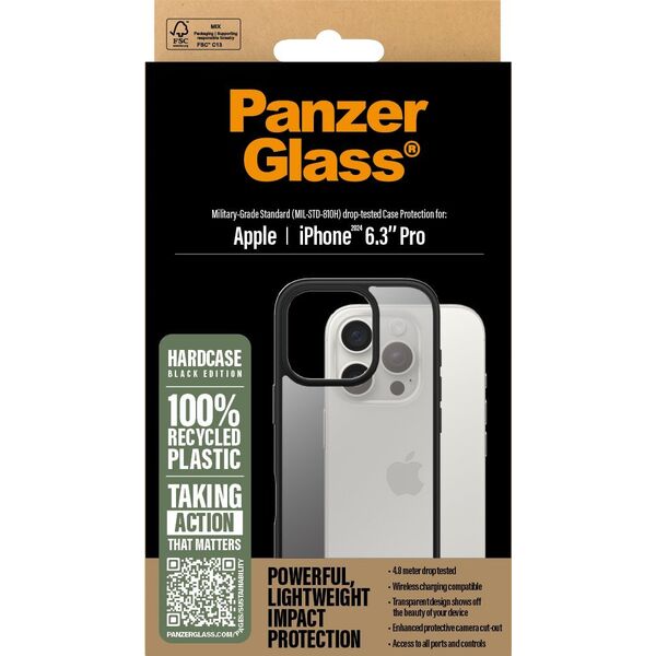 PanzerGlass PanzerGlass HardCase Black iPhone '24 6.3" Pro
