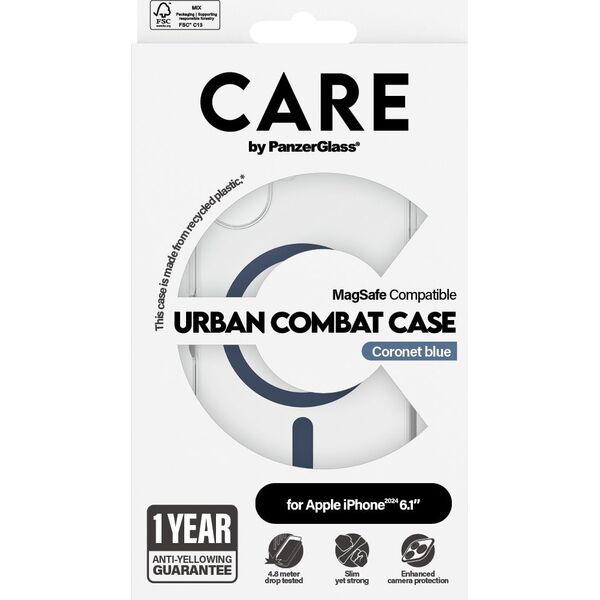 PanzerGlass CARE Case Flagship Blue MagSAFE  iPhone '24 6.1"