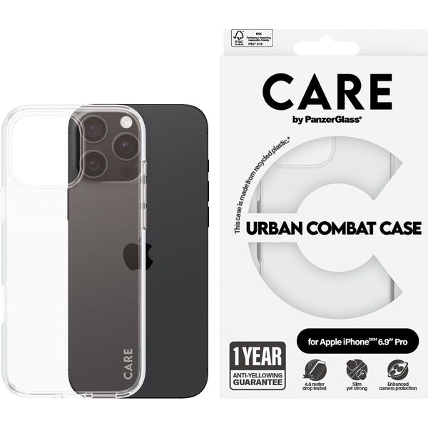 PanzerGlass CARE Case Flagship Transparent iPhone 24 6.9" Pro