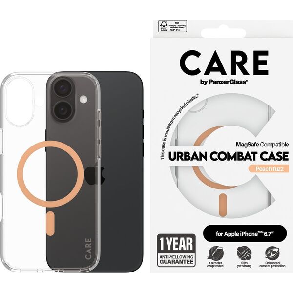 PanzerGlass CARE Case Flagship Peachy MagSAFE  iPhone '24 6.7"