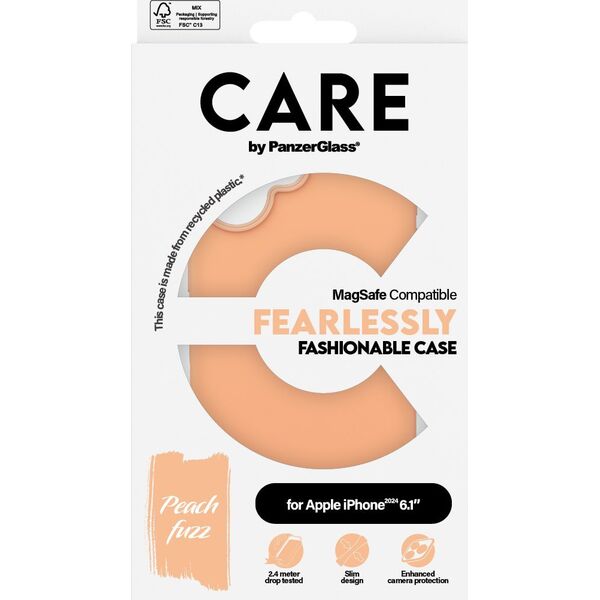 PanzerGlass CARE Case Fashion Peachy MagSAFE  iPhone '24 6.1"