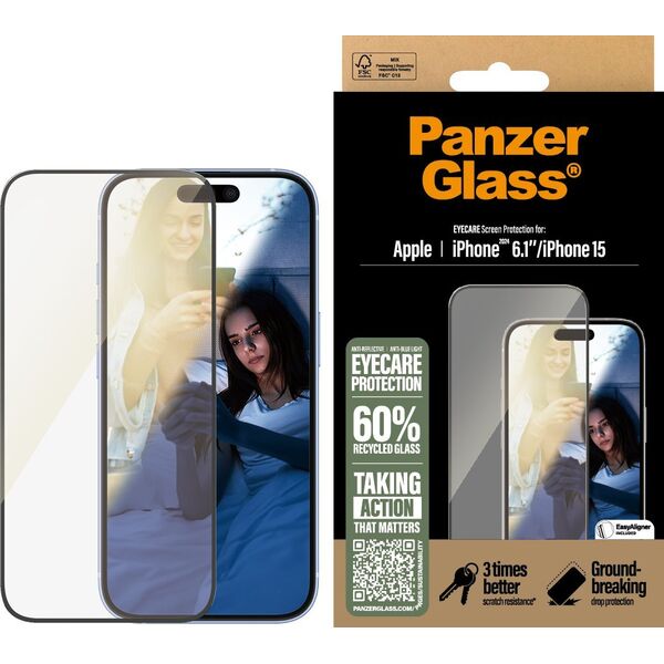 PanzerGlass PanzerGlass EyeCare  iPhone '24 6.1" UWF
