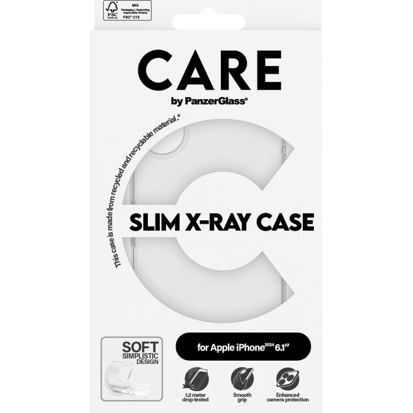 PanzerGlass CARE Case Fashion X-Ray Soft Basic iPhone '24 6.1"