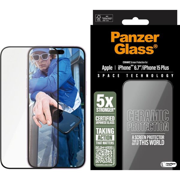 PanzerGlass PanzerGlass Ceramic  iPhone '24 6.7" UWF