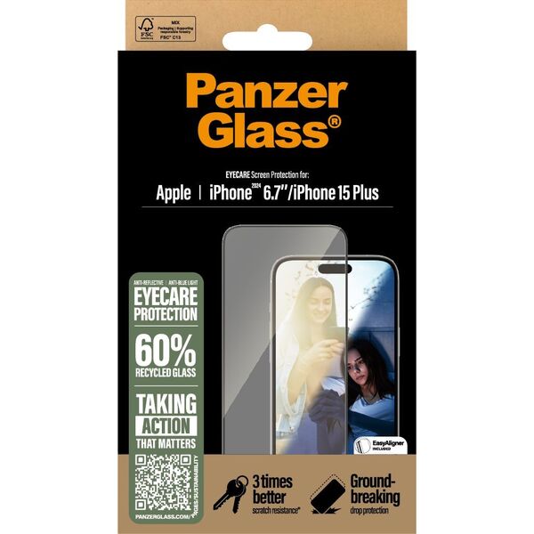 PanzerGlass PanzerGlass EyeCare  iPhone '24 6.7" UWF