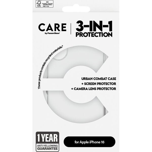 PanzerGlass CARE Flagship 3-in-1  iPhone '24 6.1"