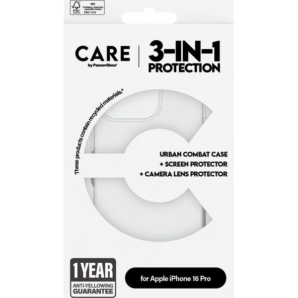 PanzerGlass CARE Flagship 3-in-1  iPhone '24 6.3" Pro