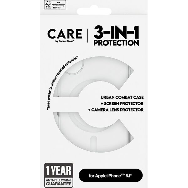 PanzerGlass CARE Flagship 3-in-1  iPhone '24 6.1"