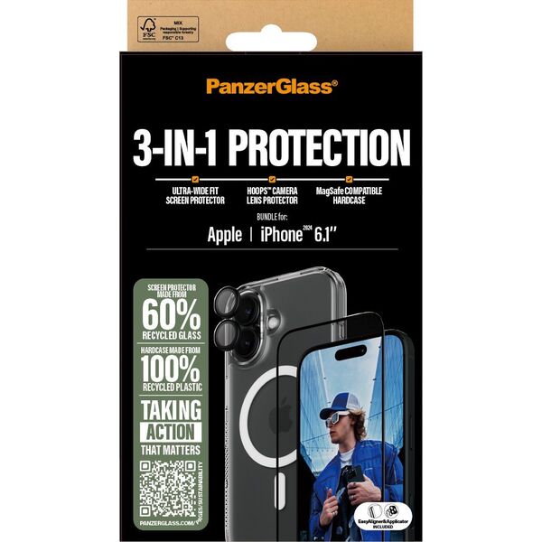 PanzerGlass PanzerGlass 3-in-1 Protection  iPhone '24 6.1"