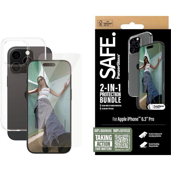 PanzerGlass SAFE 2-in-1 Protection  iPhone '24 6.3" Pro