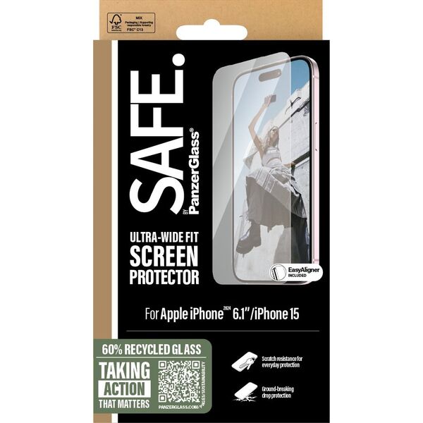 PanzerGlass SAFE  iPhone '24 6.1" UWF