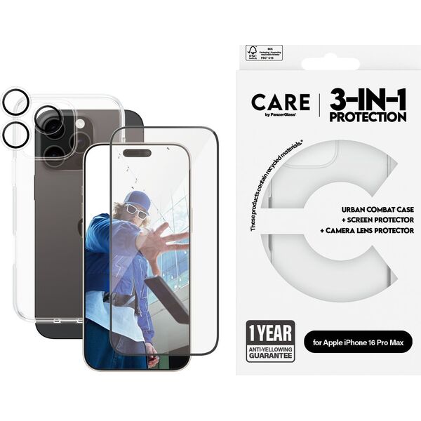 PanzerGlass CARE Flagship 3-in-1  iPhone '24 6.9" Pro