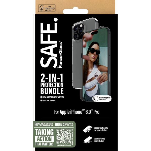 PanzerGlass SAFE 2-in-1 Protection  iPhone '24 6.9" Pro