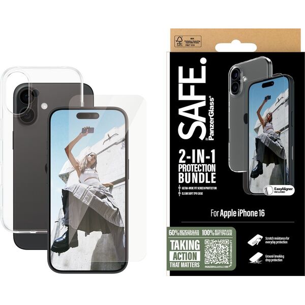 PanzerGlass SAFE 2-in-1 Protection  iPhone '24 6.1"