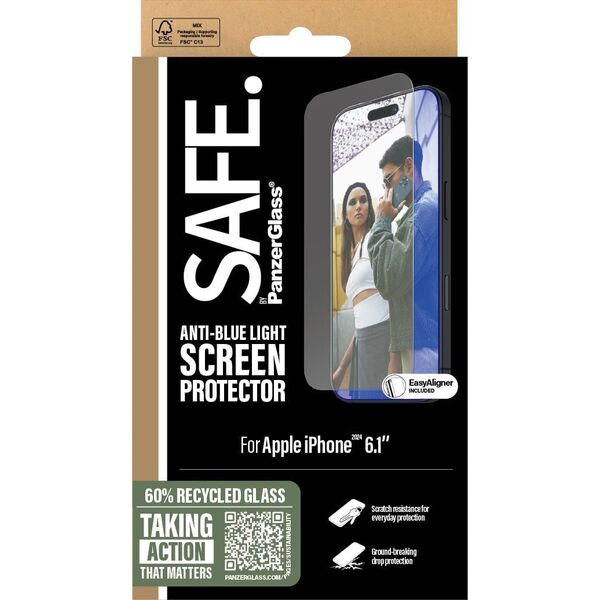PanzerGlass SAFE EyeCare  iPhone '24 6.1" UWF