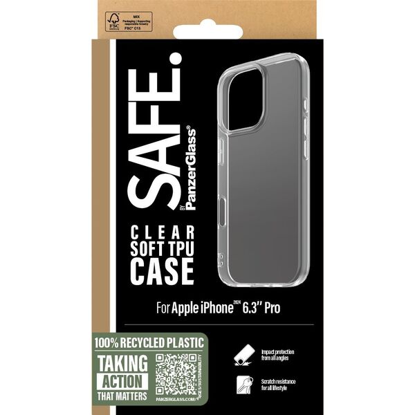PanzerGlass SAFE TPU Case '24 6.3" Pro   Transparent